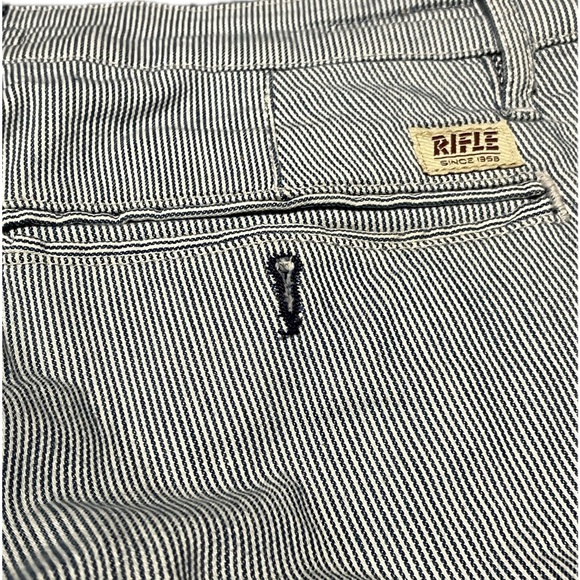 ✨ Men jeans Italian brand Rifle striped, white and blue size 30 regular fit ✨ - Picture 4 of 6